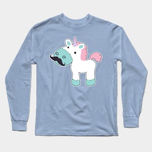 Mustachio Unicornio Long Sleeve T-Shirt